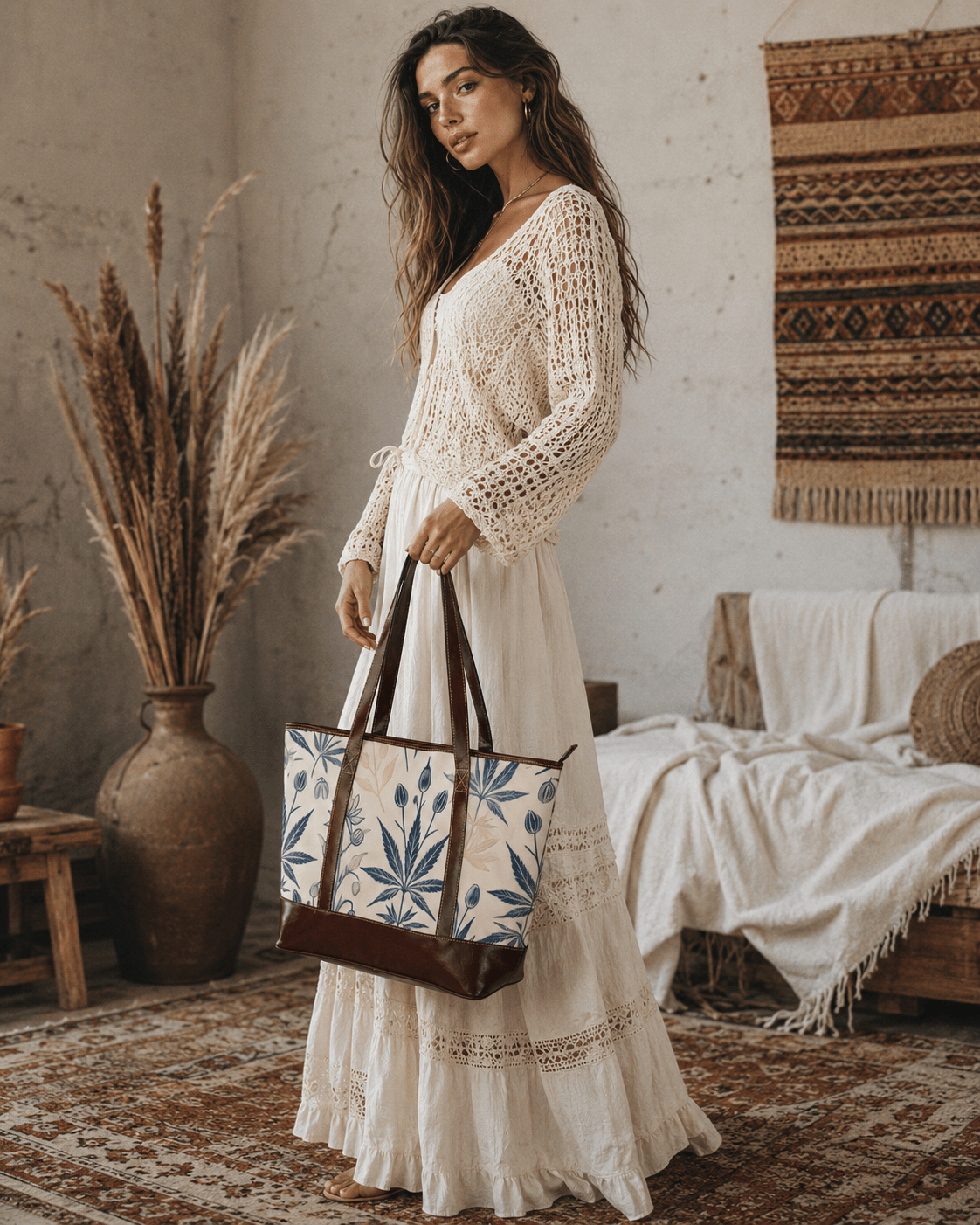 Soft Sativa leathery tote 