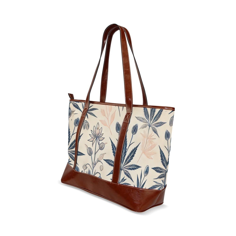 Soft Sativa leathery tote Tote Handbags (1642)