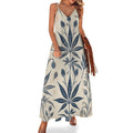 Soft Sativa Long Sleeveless Dress White