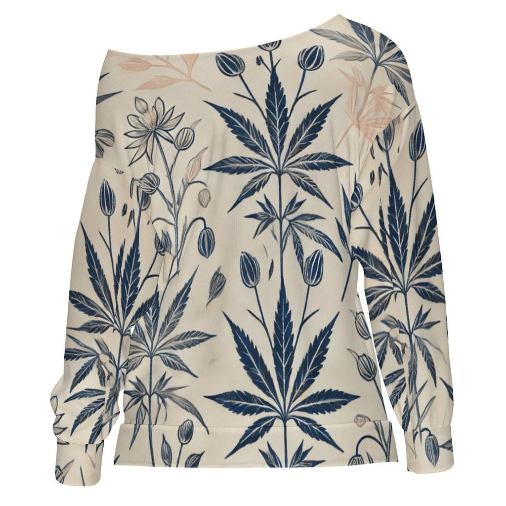 Soft Sativa Off Shoulder Sweatshirt Sweatshirt