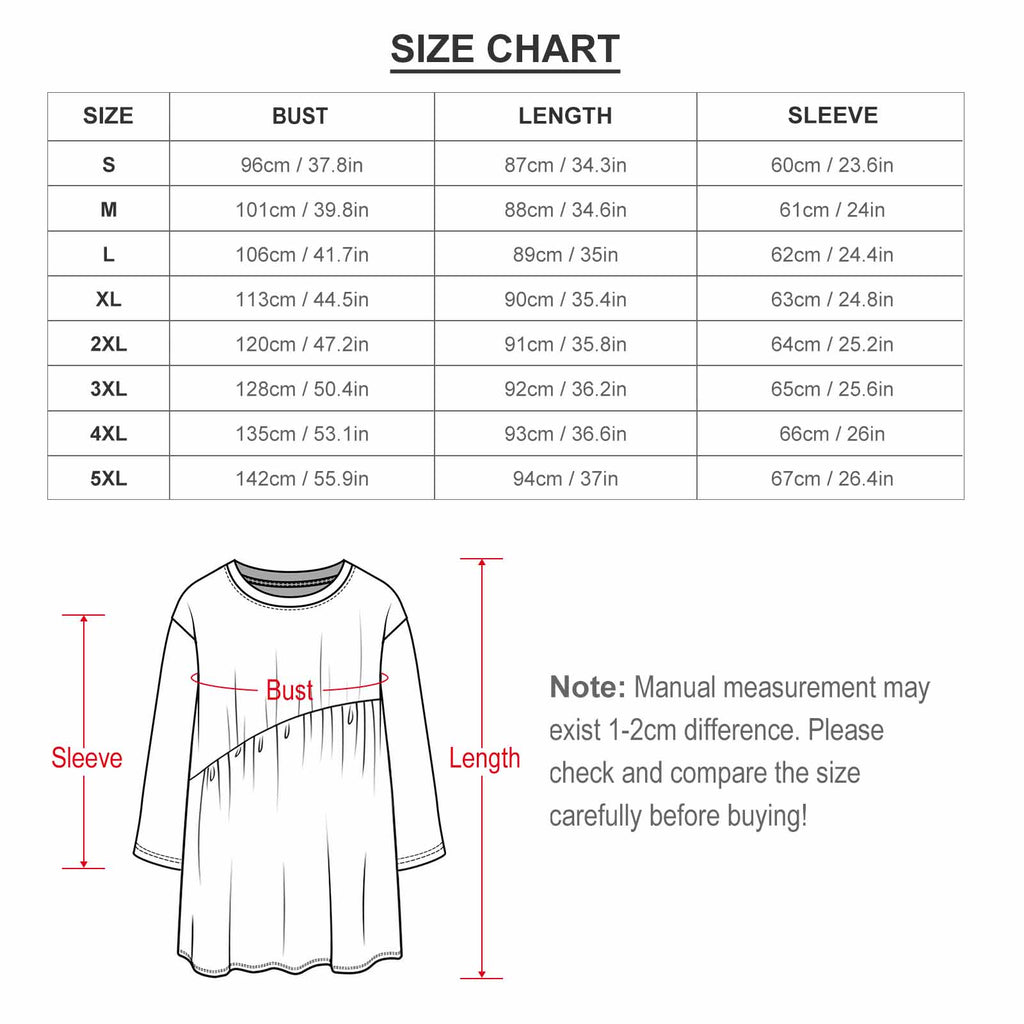 Leaf print long sleeve patchwork t-shirt dress, patchwork sleeve and hem detail close-up