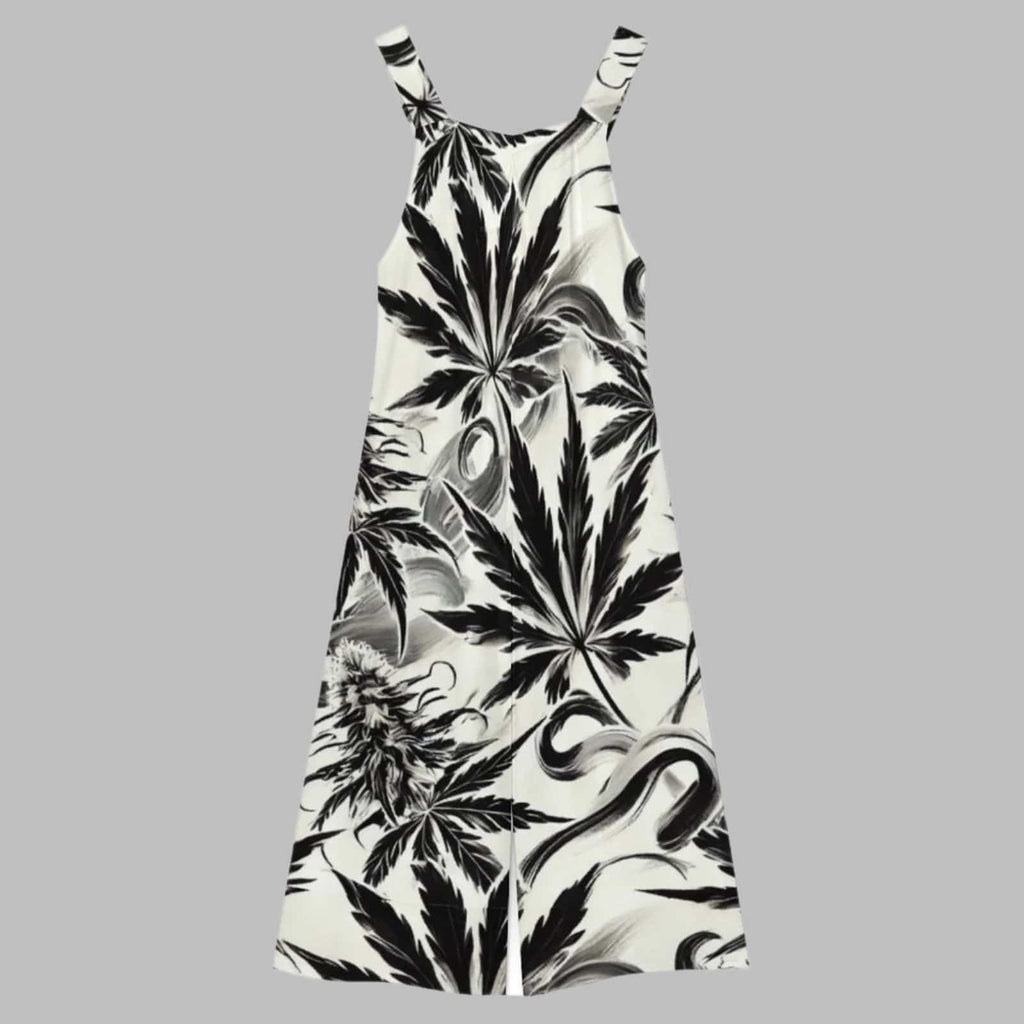 White Widow Jumpsuit All Over Print Short Jumpsuit (Sets 04)