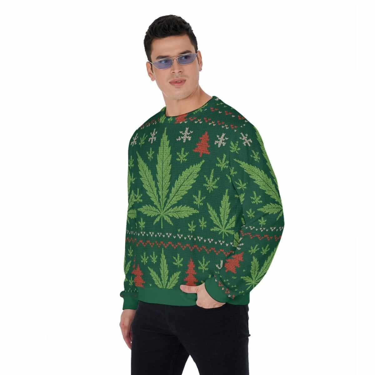 All-Over Print Men's Sweater