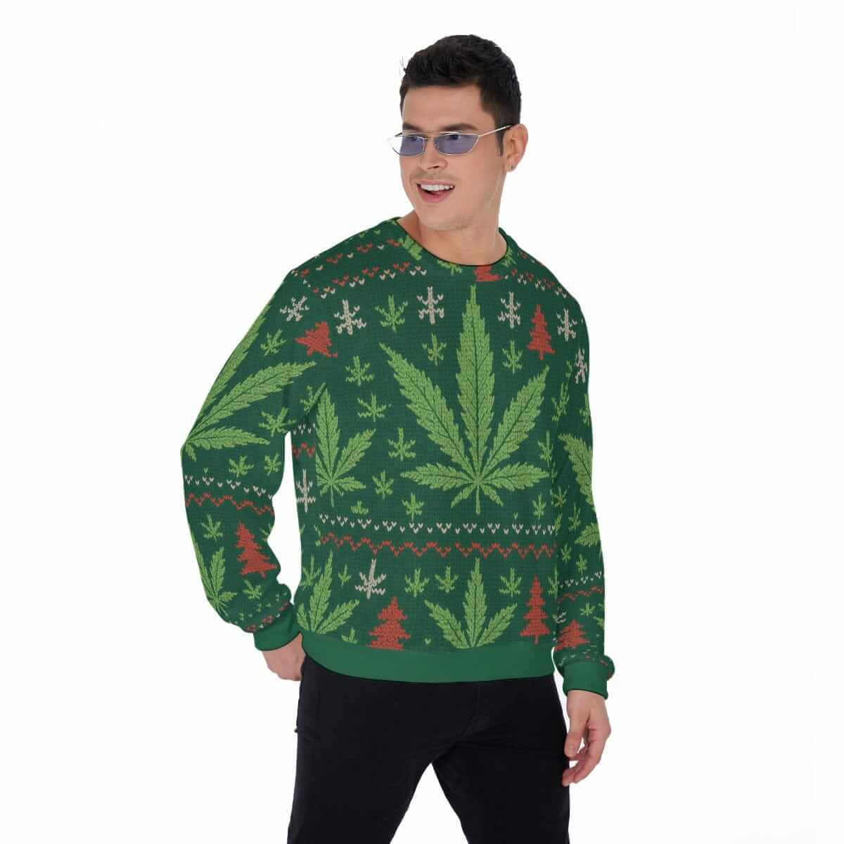 All-Over Print Men's Sweater