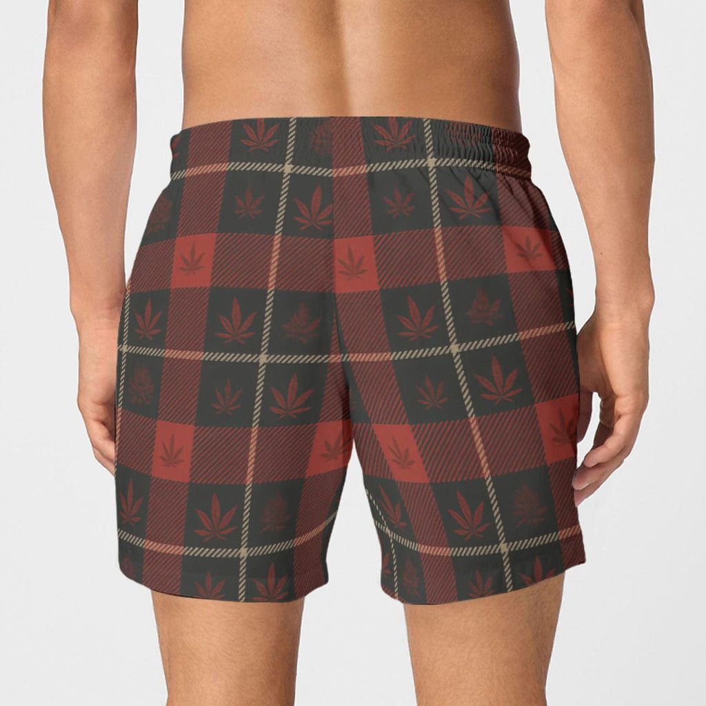 Buffalo Check Men's Short Boxer Briefs|115GSM Cotton poplin