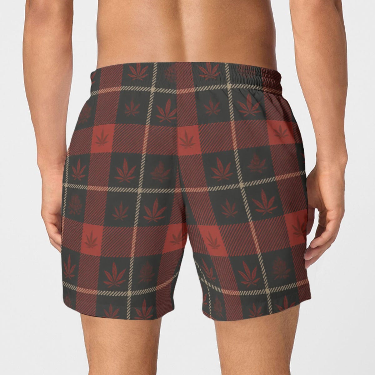 Buffalo Check Men's Short Boxer Briefs|115GSM Cotton poplin