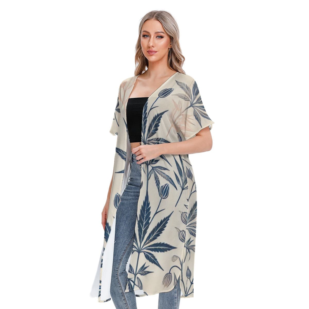 Soft Sativa Short Sleeve Cardigan cardigan