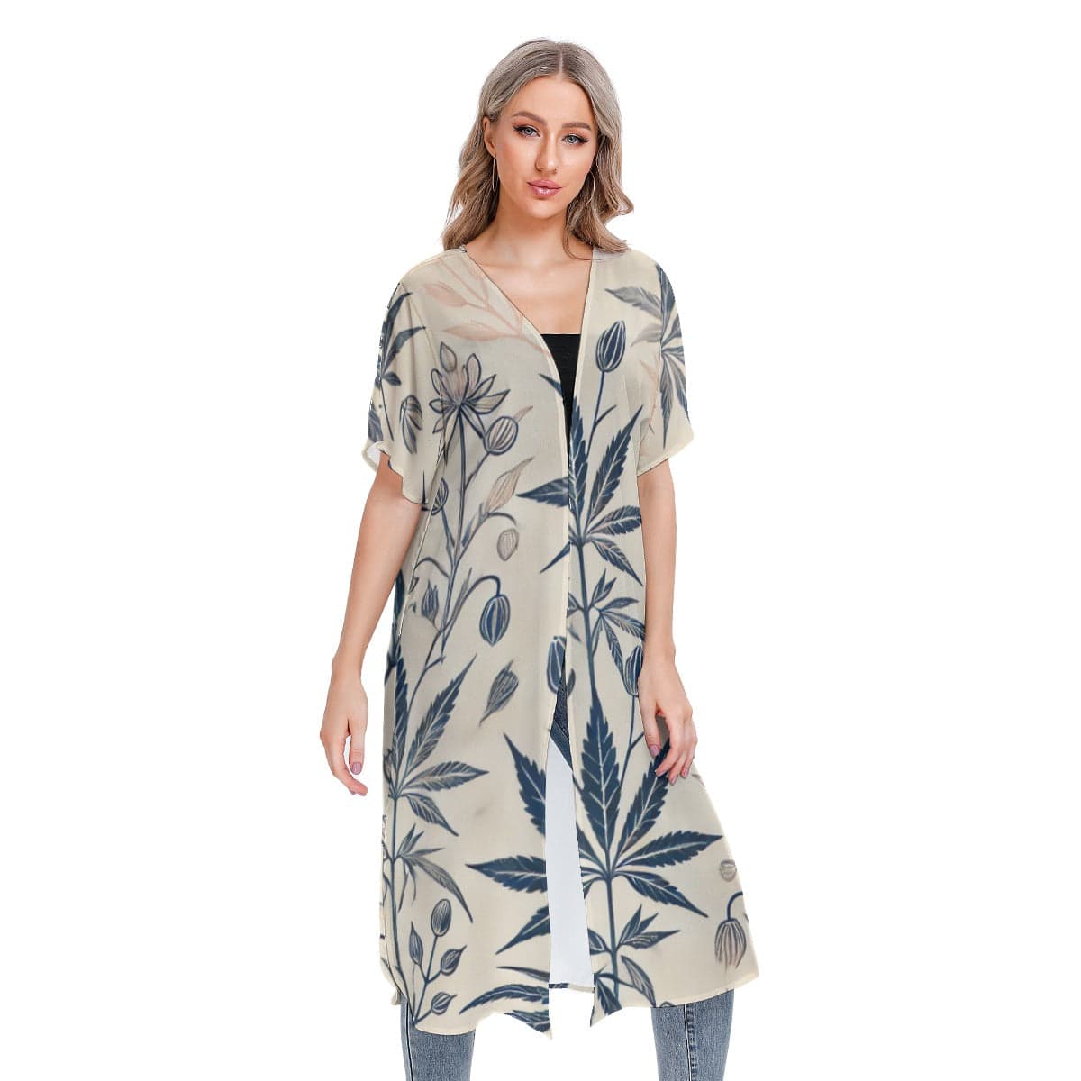 Soft Sativa Short Sleeve Cardigan cardigan