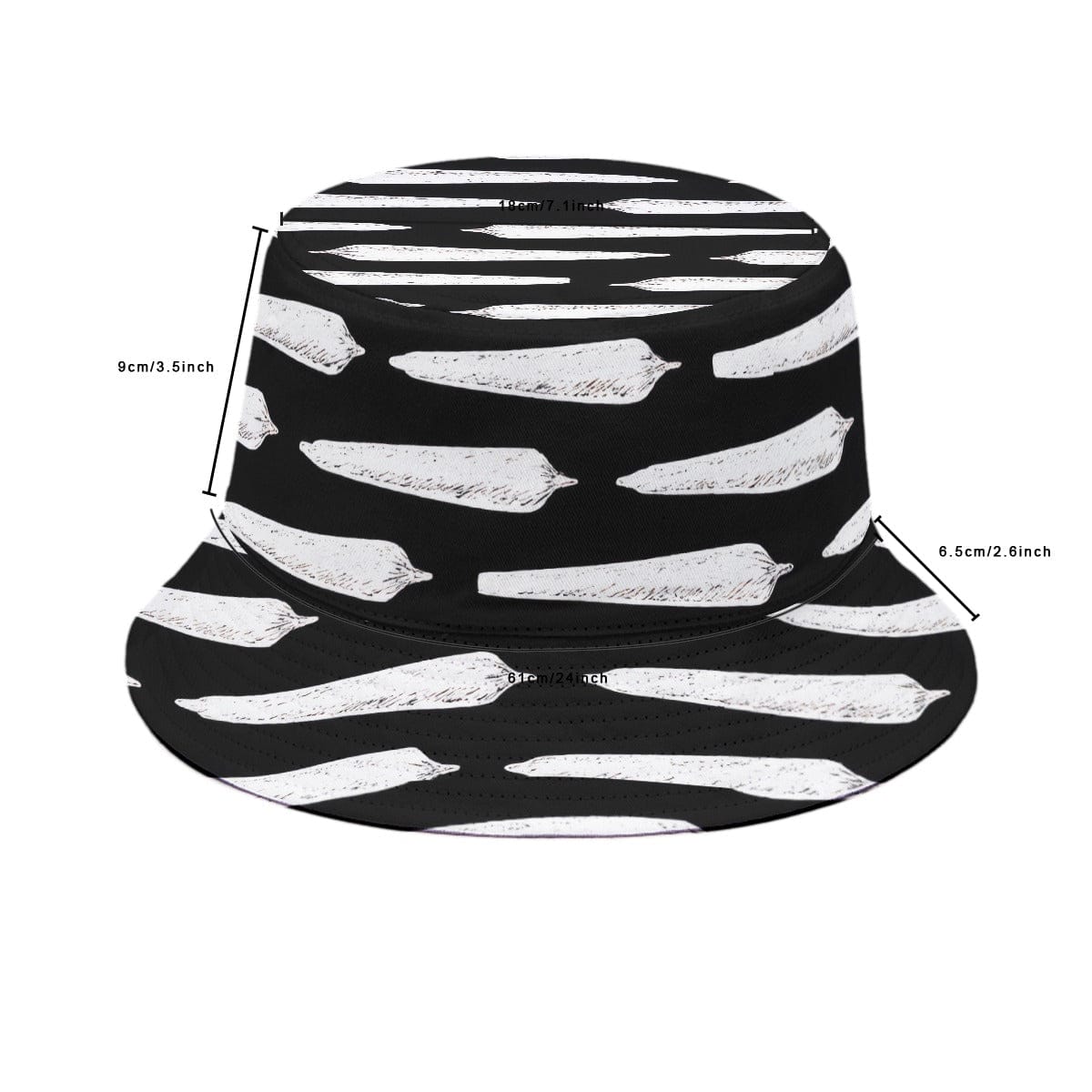 Pre Roll Bucket Hat M White