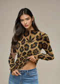 Leopard Mesh Top XS White Mesh