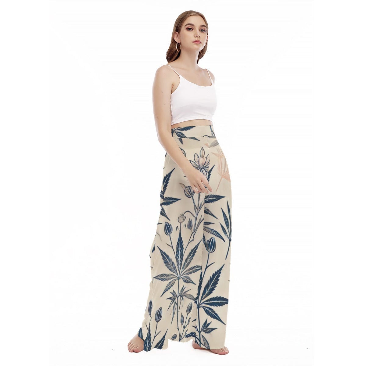 Soft Sativa Wide Leg Trousers pants