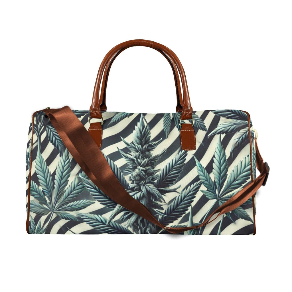 Zabra Stripes & Buds Lux XL Bag Large Capacity Travel Bag-L-Brown (1737)